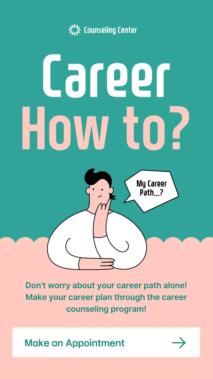 Teal Modern Career Guide Instagram 게시물