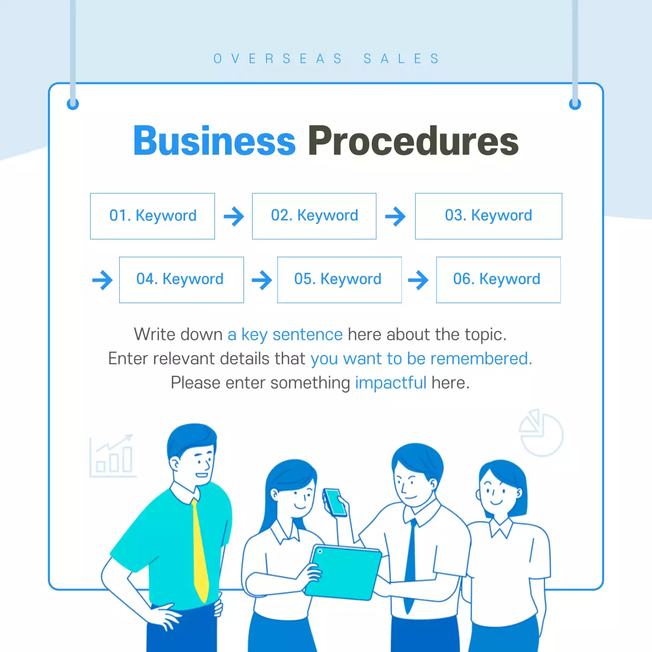 Blue Modern Sales Guide Instagram Carousel
