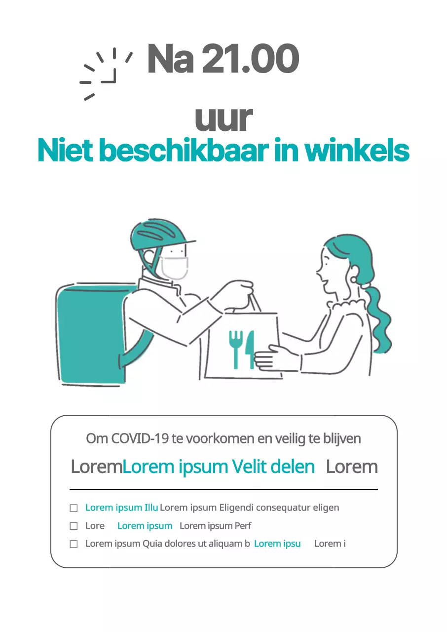 Witte Corona Afhaalmaaltijden