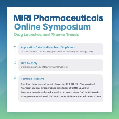 Blue Modern Symposium Announcement Social Media Post