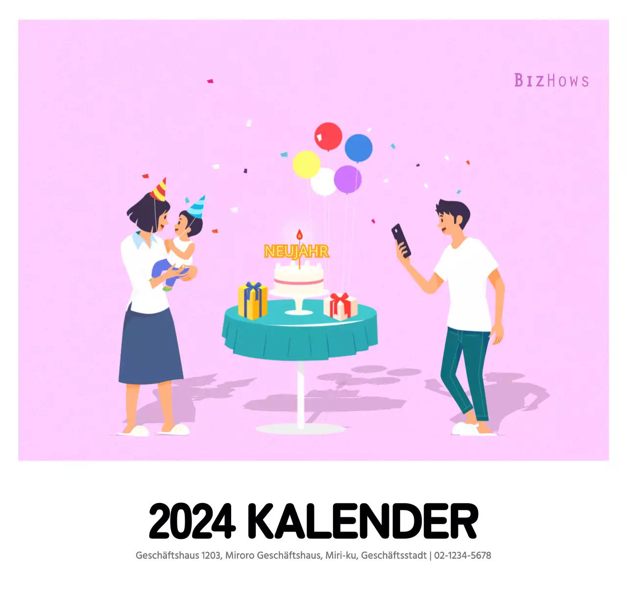 Mehrfarbige Familie Illustration Konzept