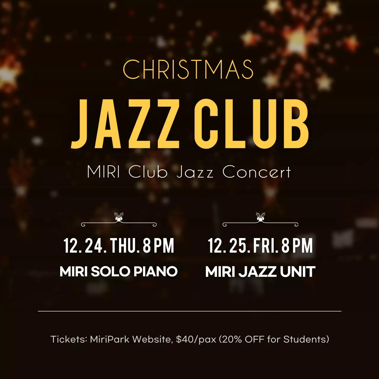 Black Elegant Jazz Promotion Instagram Post