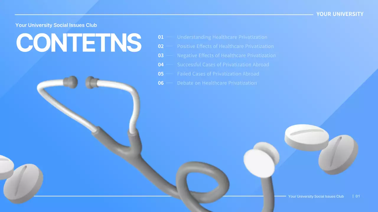 Blue Modern Healthcare Presentation