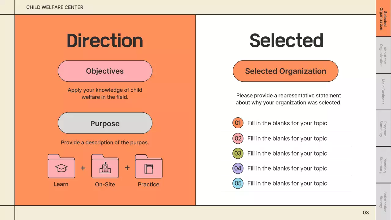 베이지 미니멀 웰페어 리포트 프레젠테이션
