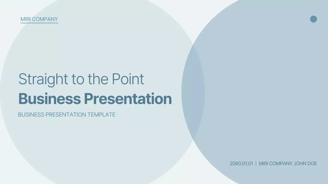 하늘색의 심플한 비즈니스 회사소개서