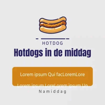 Hotdogs in de middag