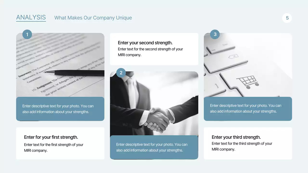 하늘색의 심플한 비즈니스 회사소개서