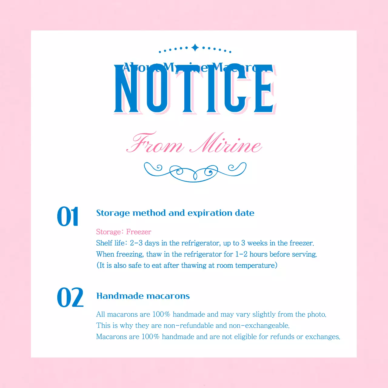Pink Vintage Bakery Notice Instagram Post
