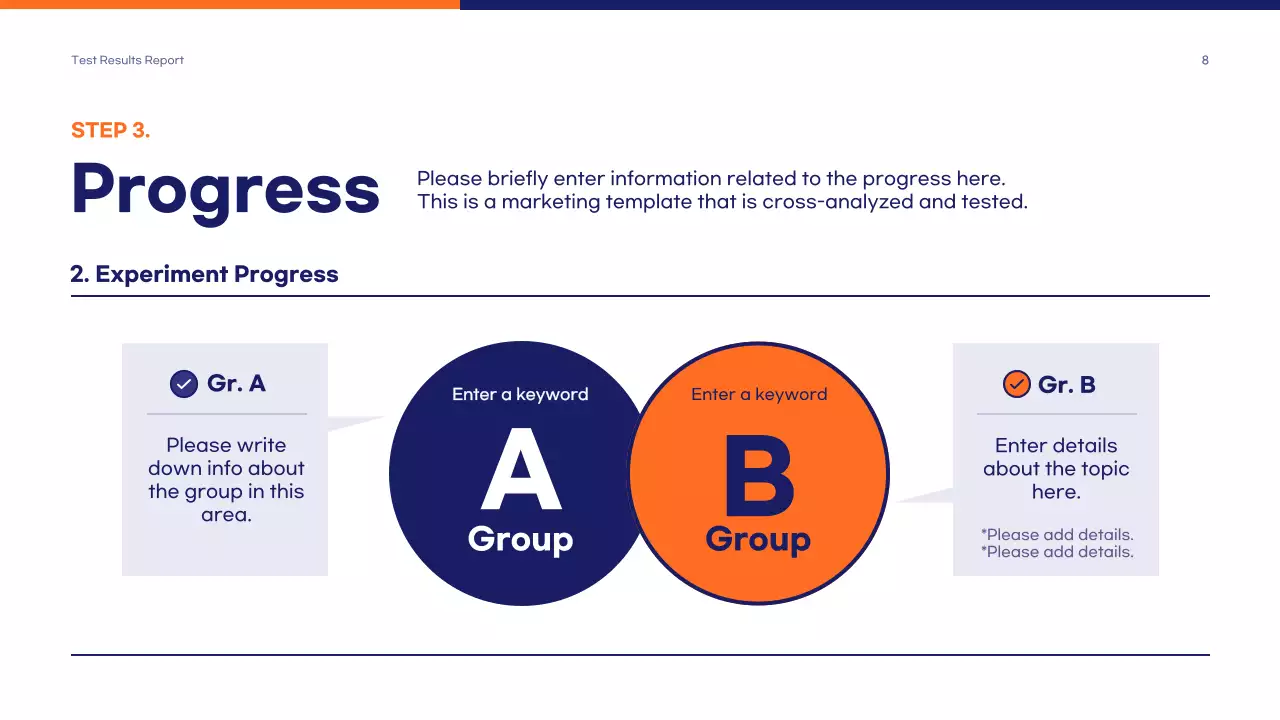 Navy Modern Marketing Report Presentation