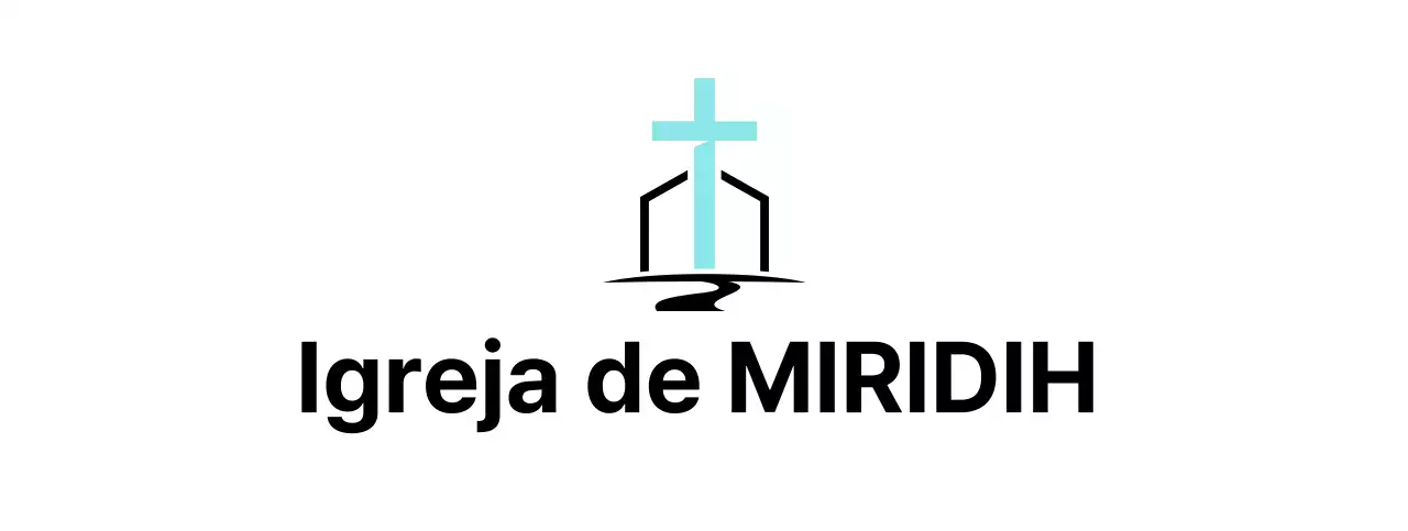 logótipo de ilustração de cruz de igreja