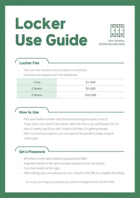 Green Simple Locker Guide