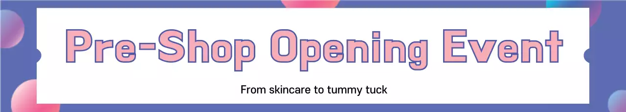 Banner de anúncio de evento da moda azul