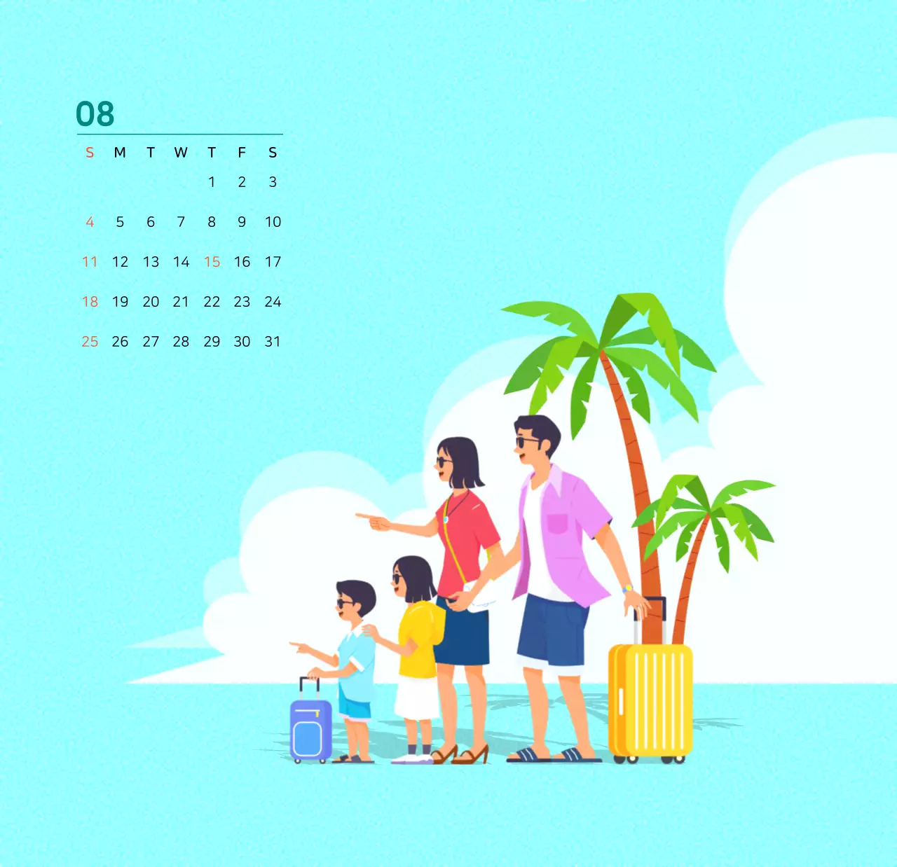 Mehrfarbige Familie Illustration Konzept