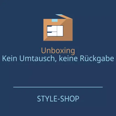 Kein Umtausch oder Rückgabe