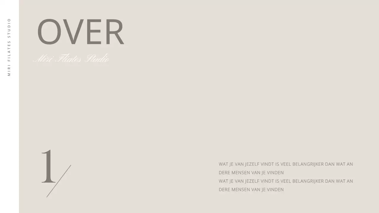 Een moderne introductie tot Pilates in beige en bruin