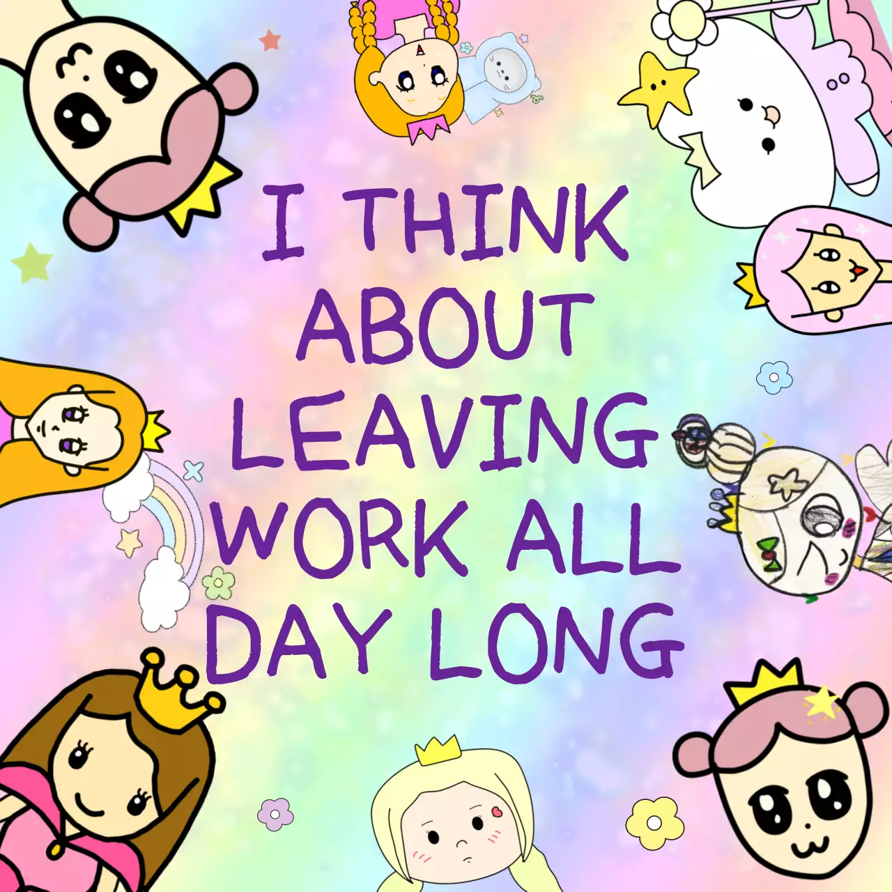 The pastel colors and characters are a cute combination of B-grade thinking.