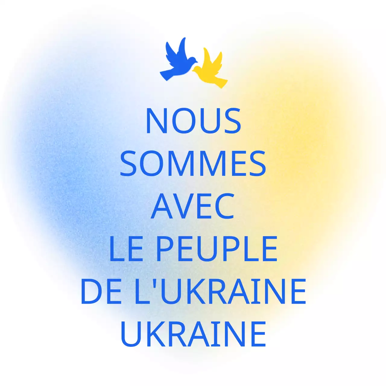Blue Yellow contre la guerre en Ukraine