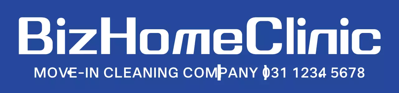 Simple cleaning icon symbol logo style in navy blue and light blue white for home cleaner employees