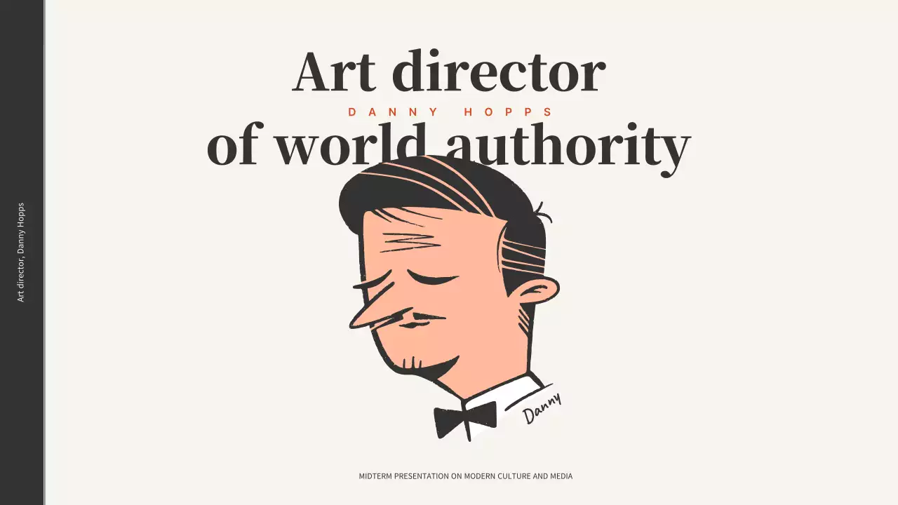 베이지 미니멀 아트 포트폴리오 프레젠테이션