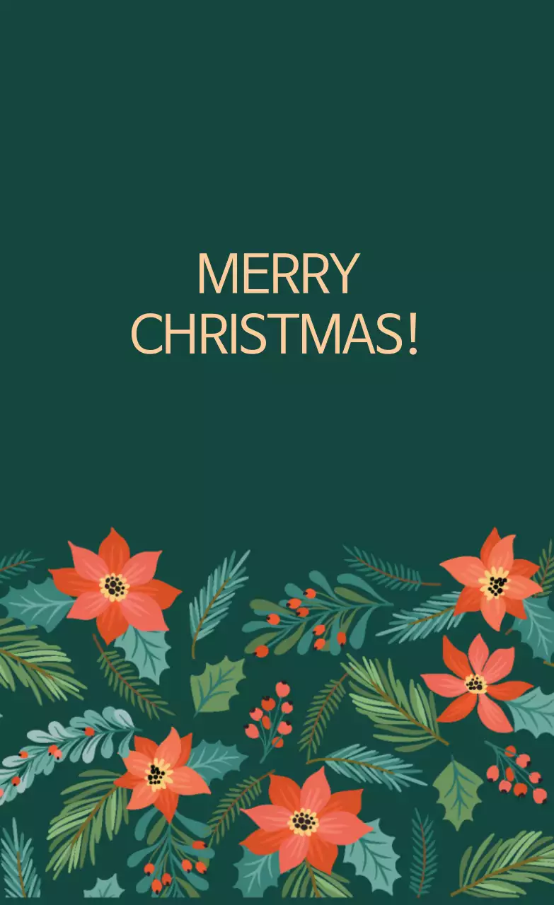 Label Natal Bergambar Doodle Bergambar Hijau