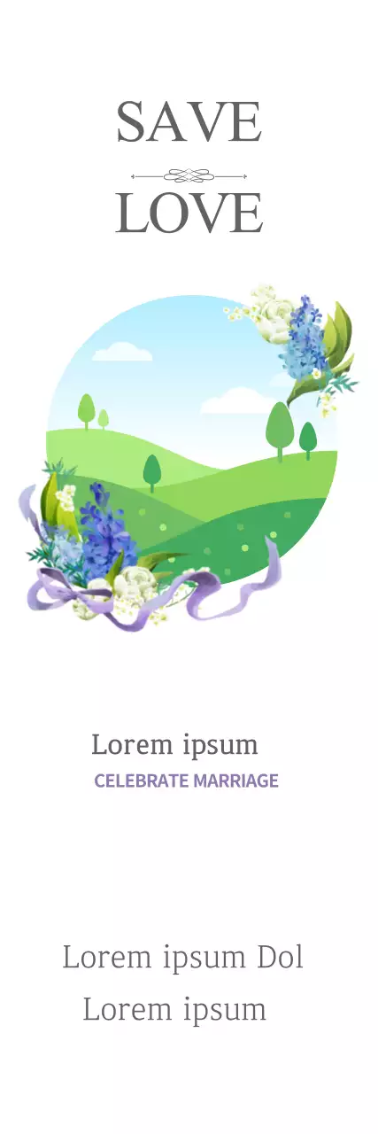 Banner de convite de casamento elegante branco