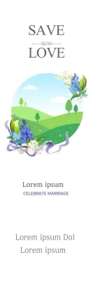 Banner de convite de casamento elegante branco