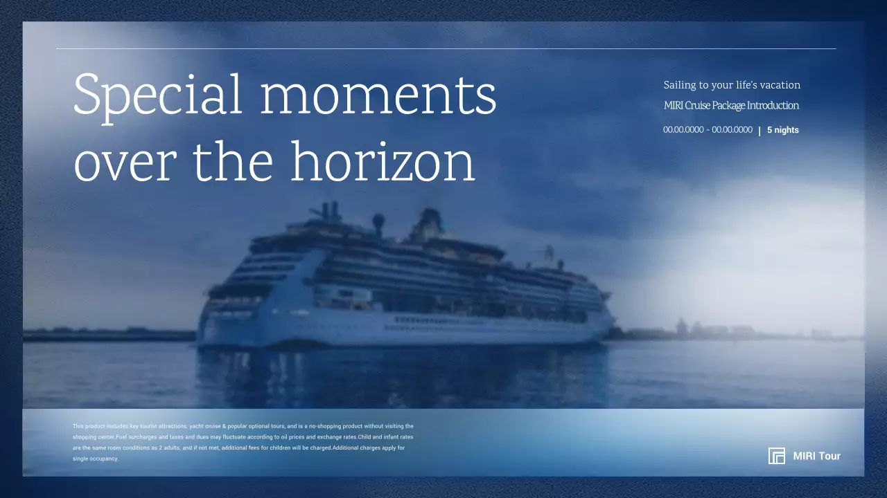 Blue Elegant Cruise Guide Presentation