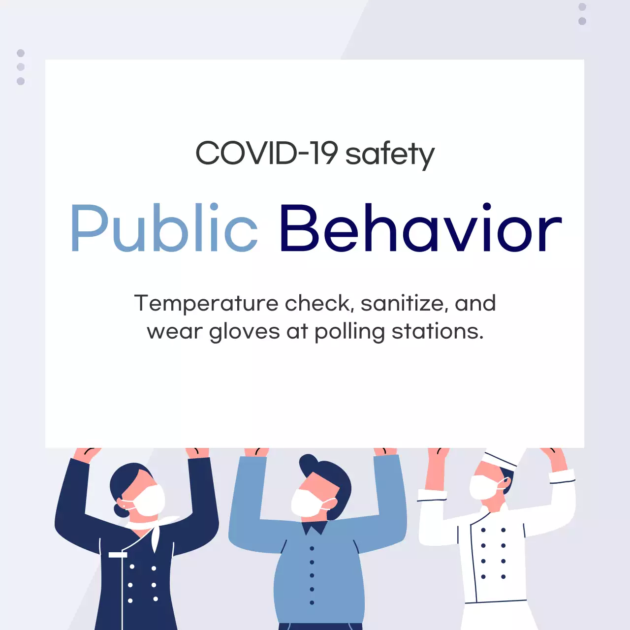 Orange Modern Election Notice Instagram Post