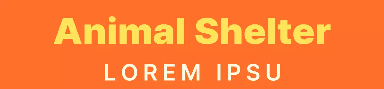 Simple heart-shaped symbol logo style in orange and bright yellow Service center organization