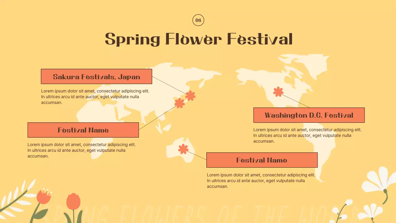 Introducing yellow and orange spring flowers