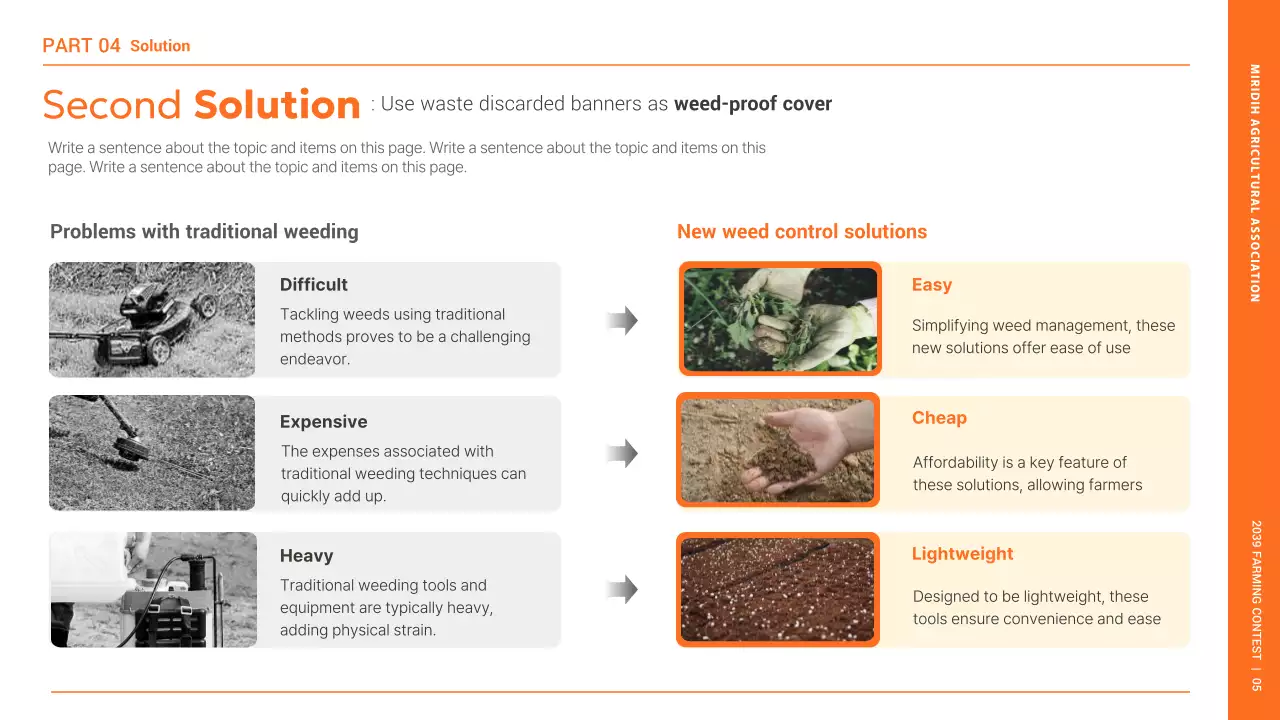 Orange Simple Farming Guide Presentation