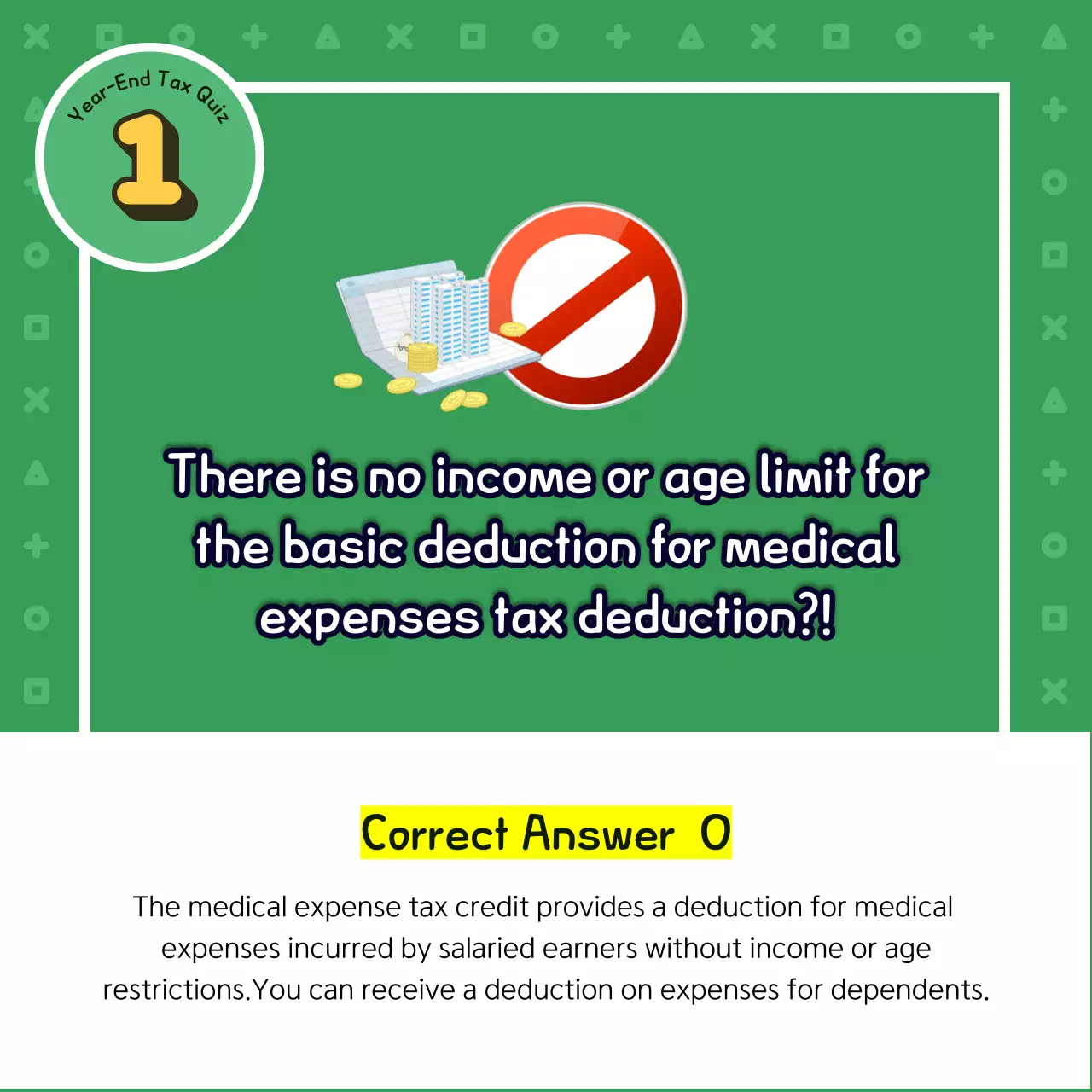 Green Simple Tax Quiz Guide Instagram Carousel