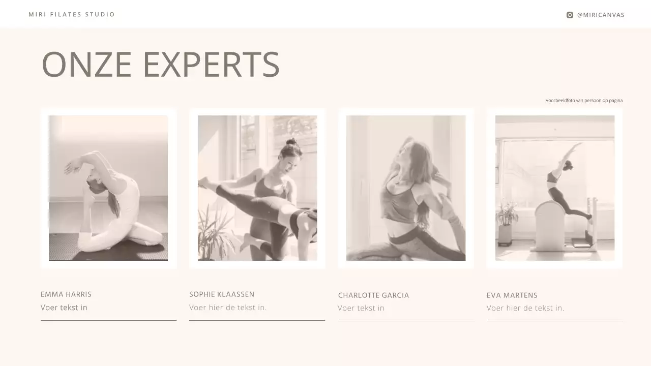 Een moderne introductie tot Pilates in beige en bruin