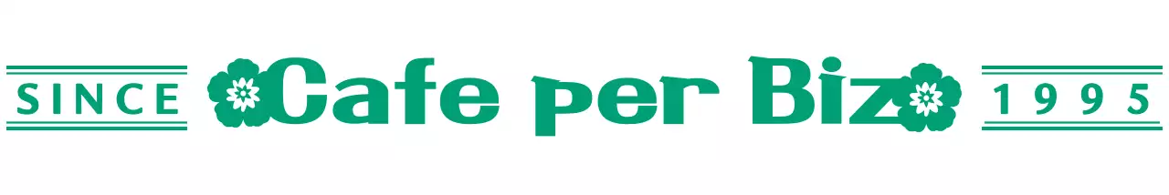 Kafe bergaya logo berkelas dan sederhana dengan warna hijau