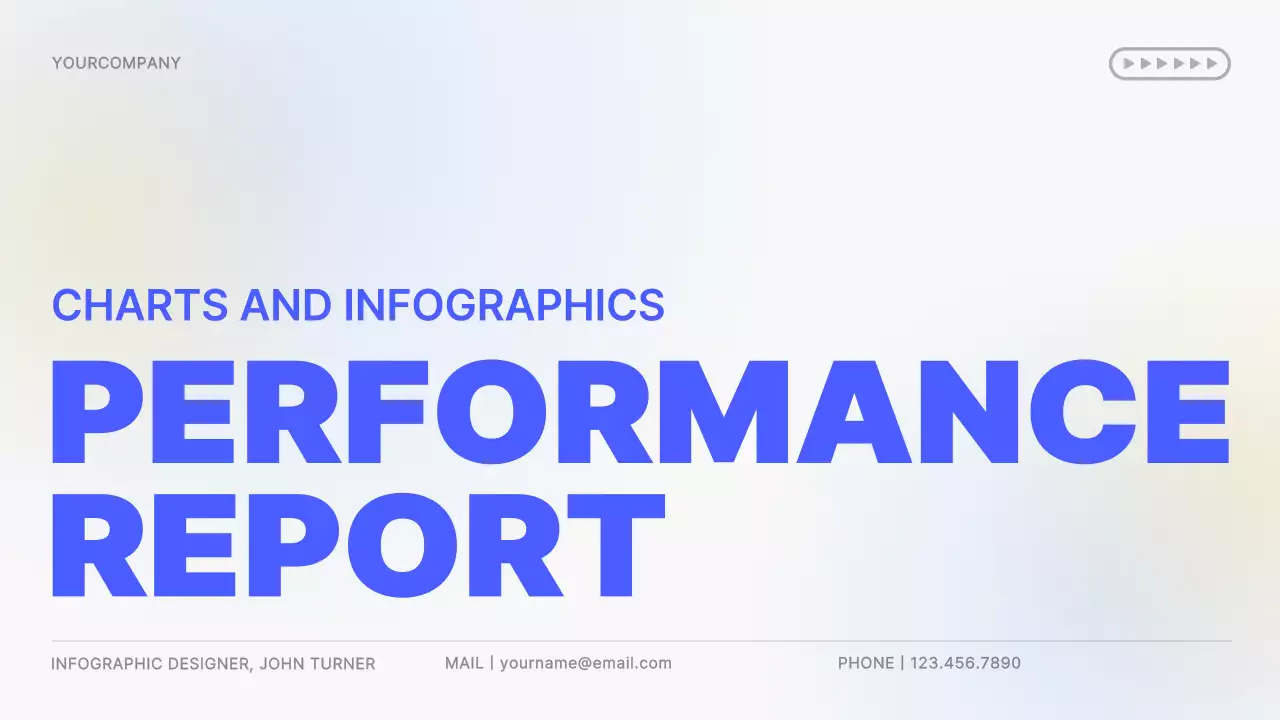 Yellow and blue gradients Simple charts and infographic concepts Performance reports