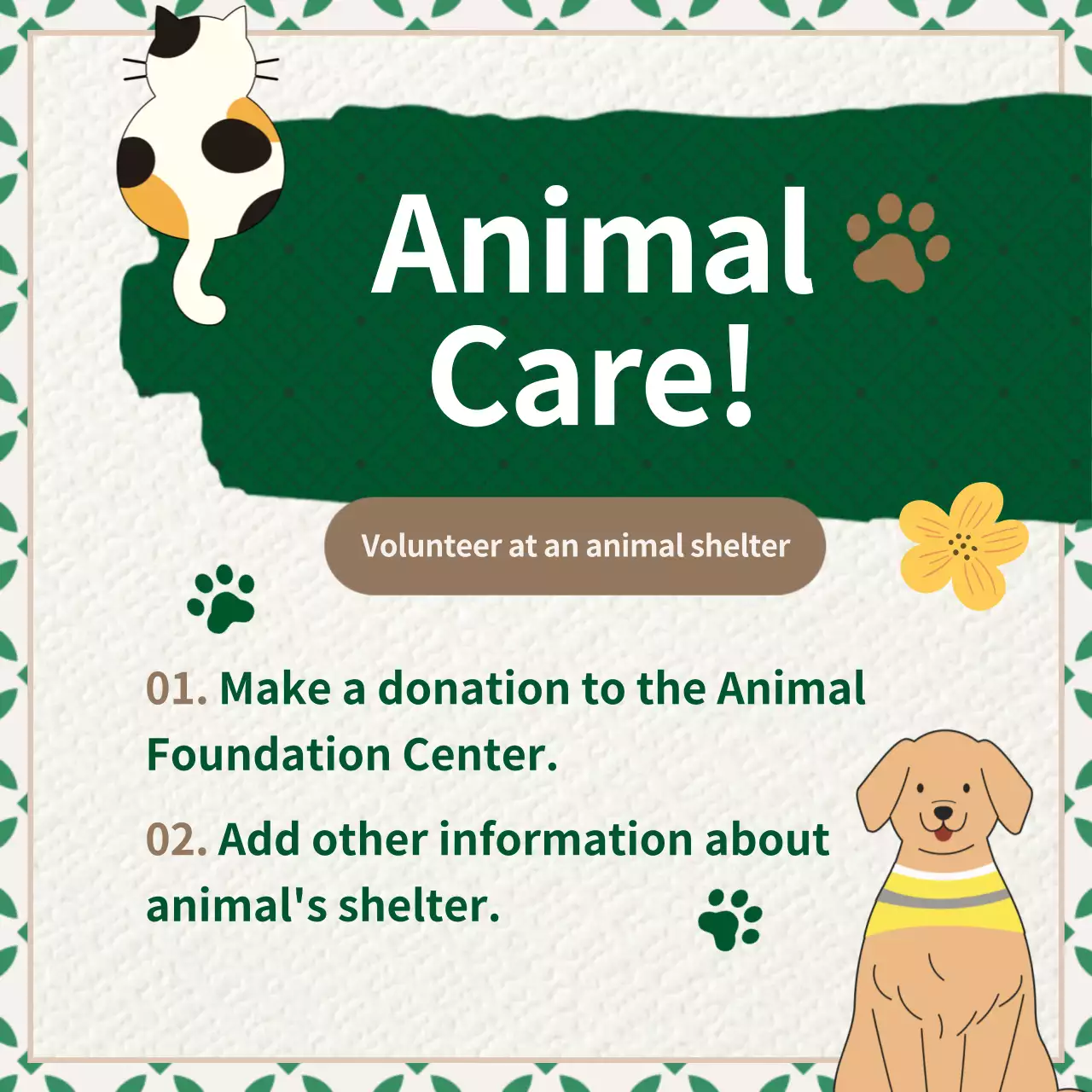 Green Modern Csr Announcement Instagram Carousel