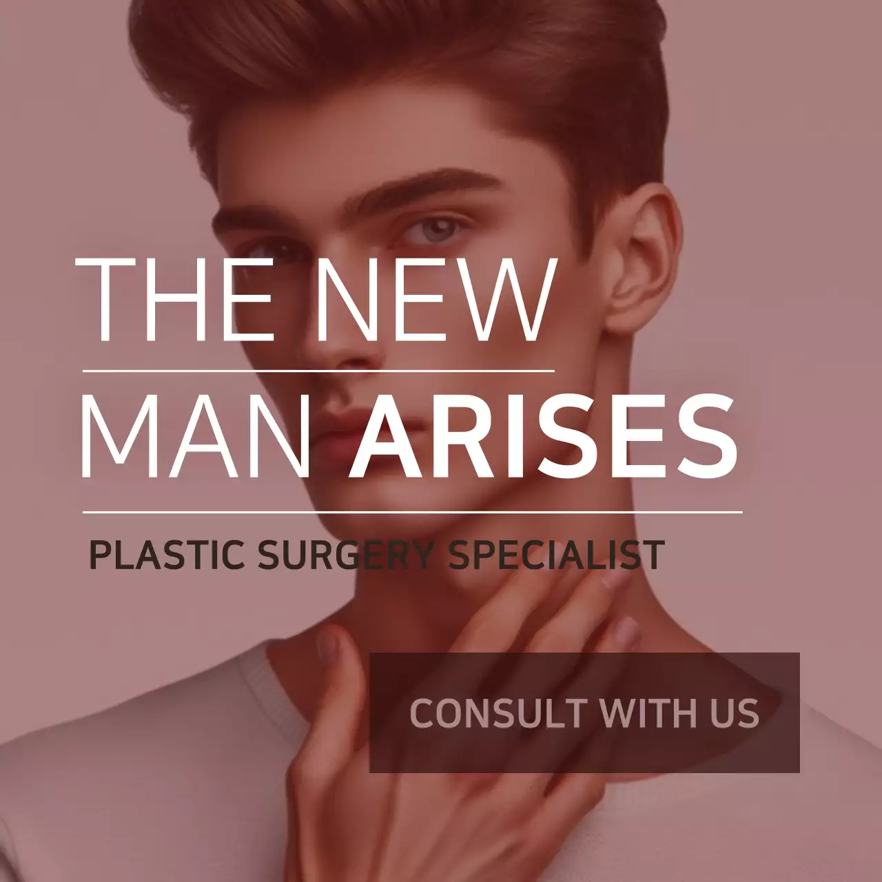 Pink Modern Plastic Surgery Advertisement Instagram Post