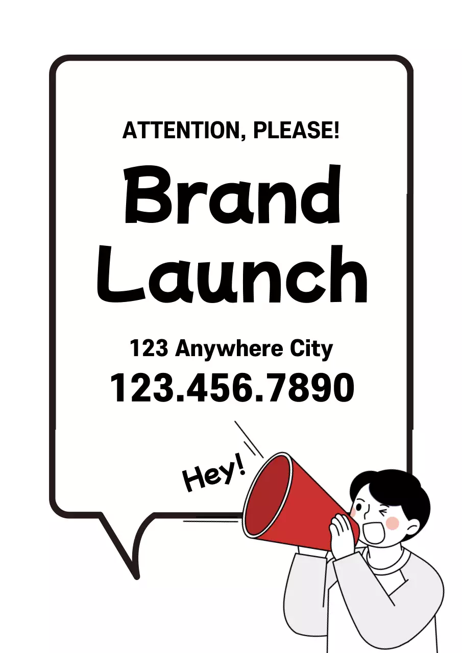 Black Simple Brand Promotion Poster