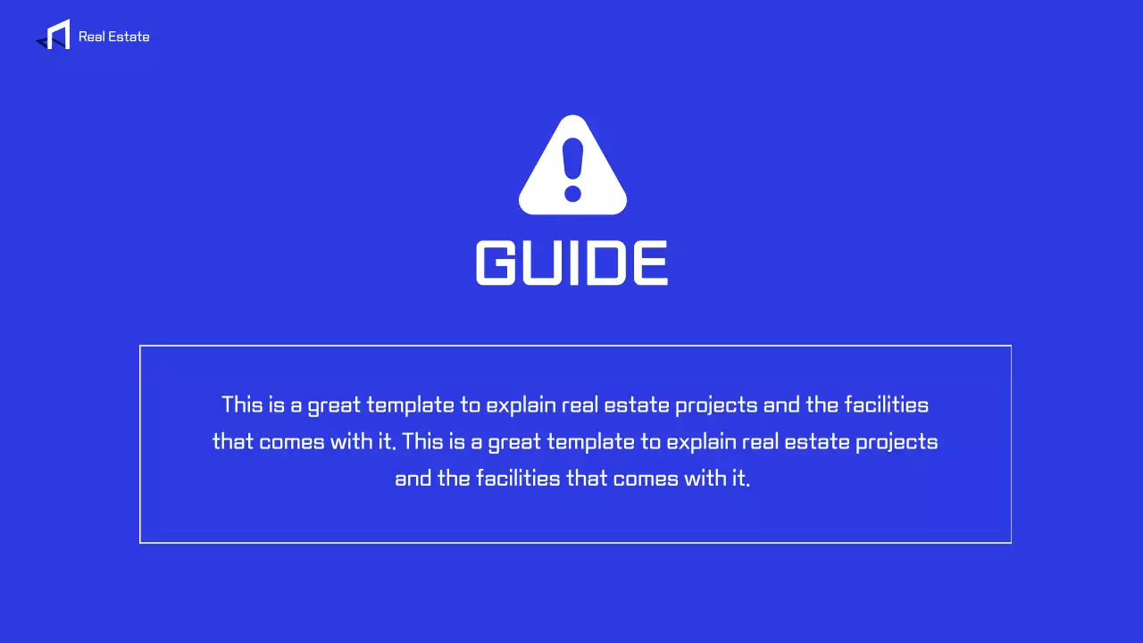 Blue Modern Real Estate Report Presentation