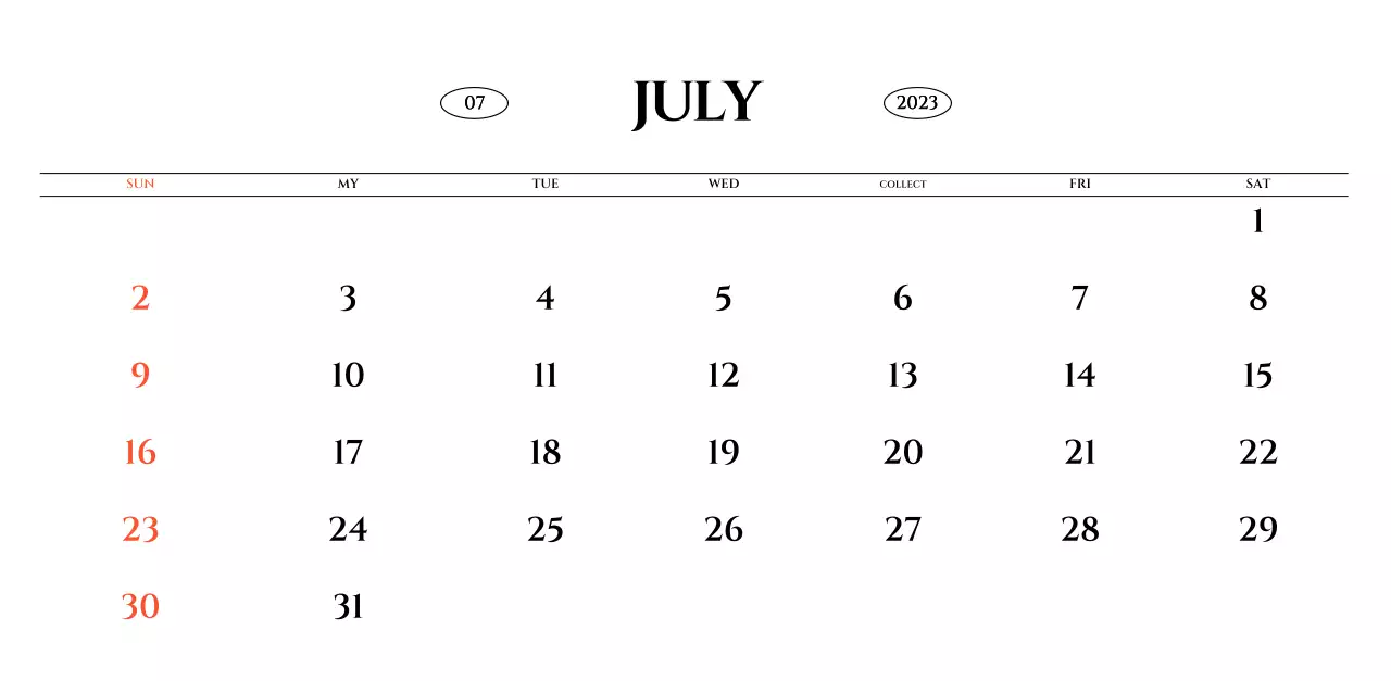 Simple style wall calendar with black and white emotional travel photography concept