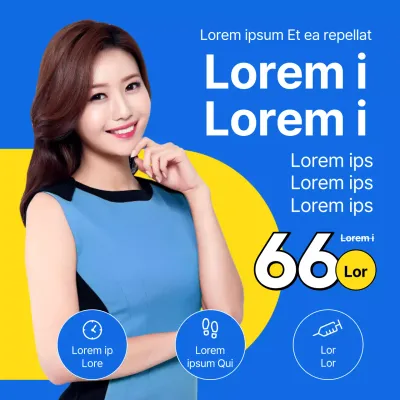 Greffes de graisse en bleu et jaune harmonie