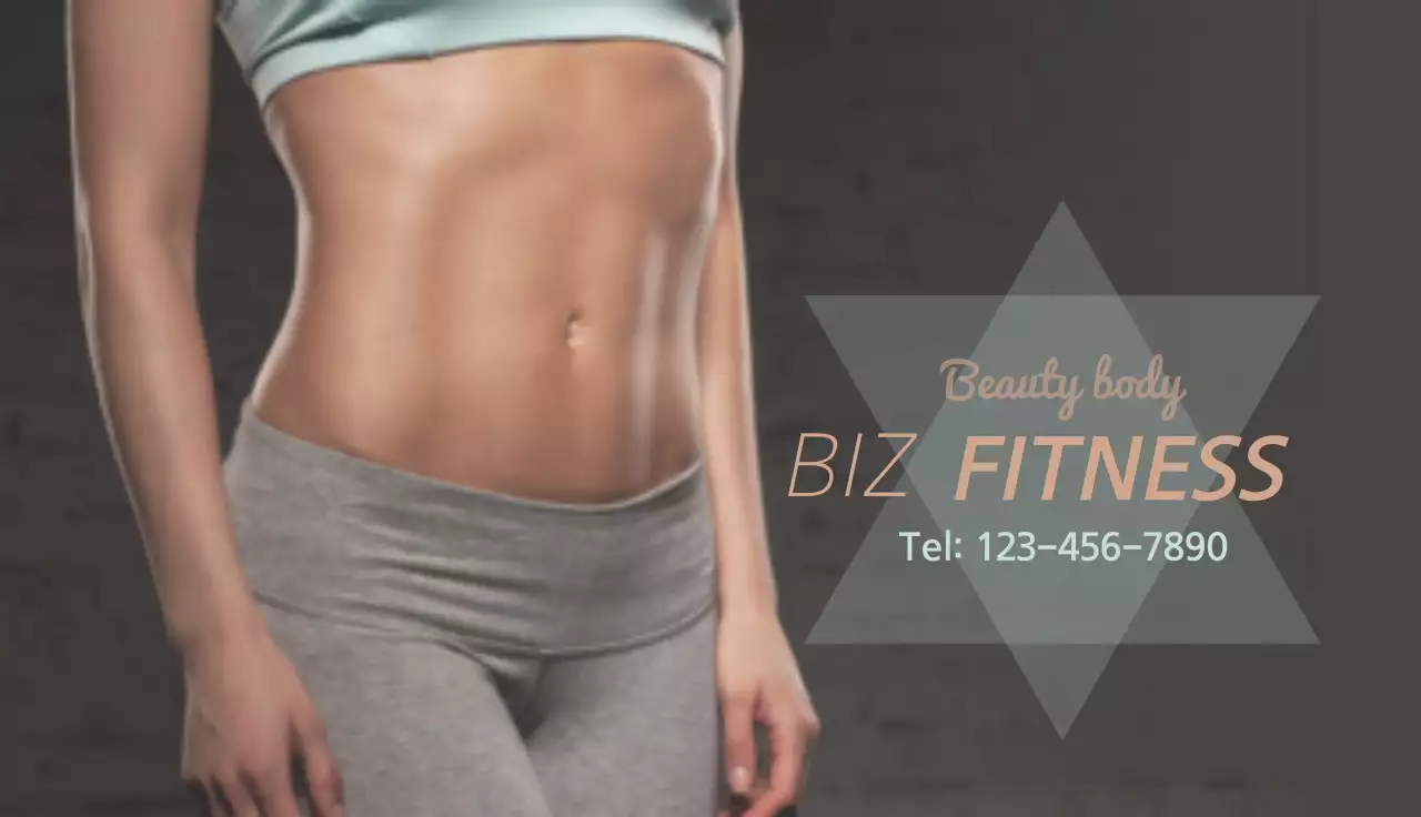 Cartão de visita de treinador de fitness