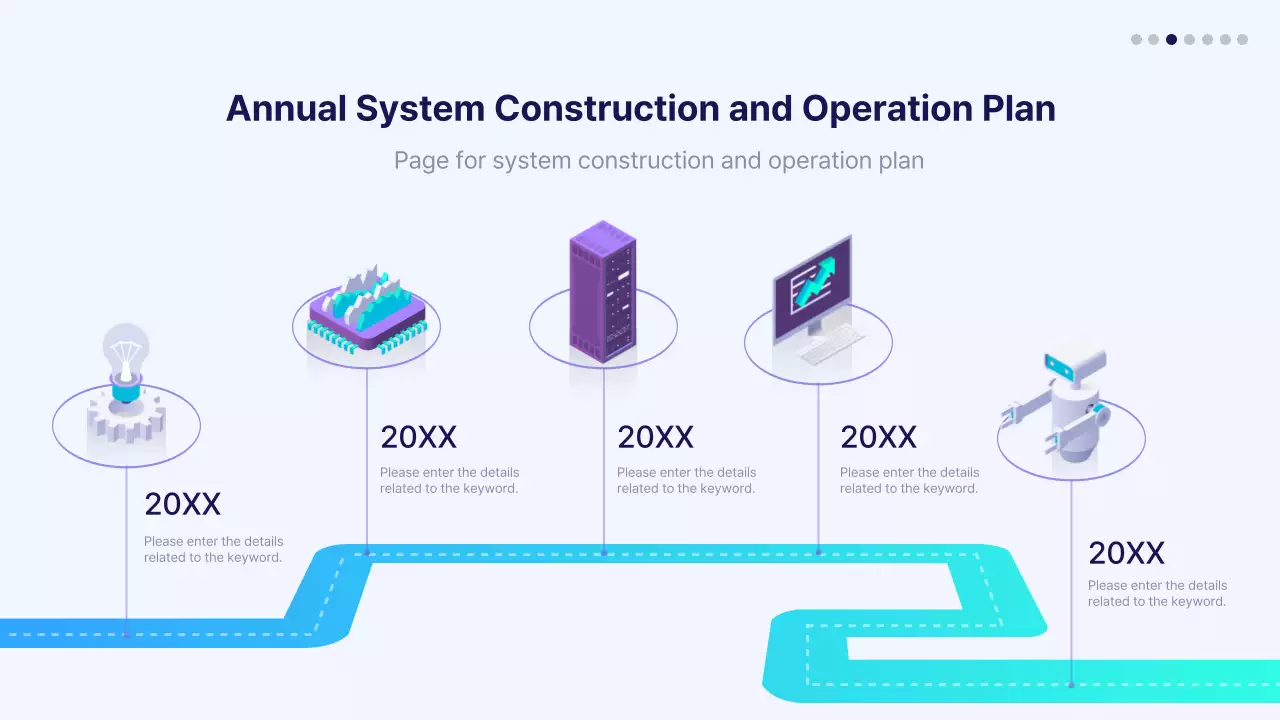 Blue Modern System Plan Infographic