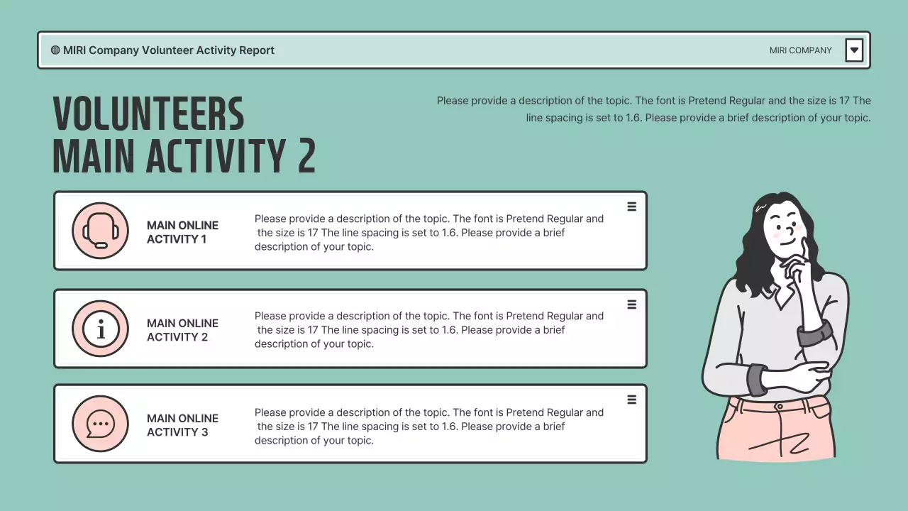Mint Modern Volunteer Report Presentation