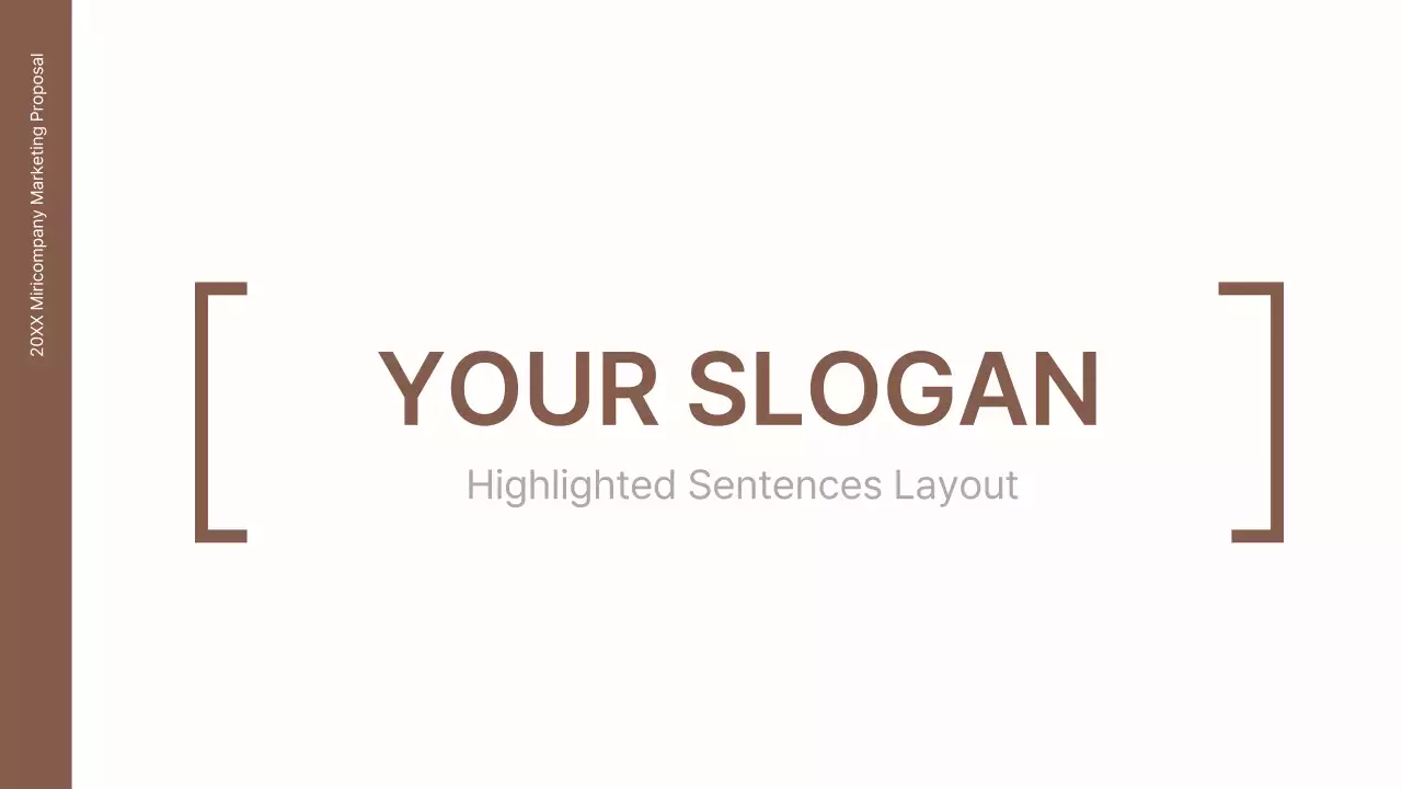 Brown Minimal Marketing Proposal Presentation