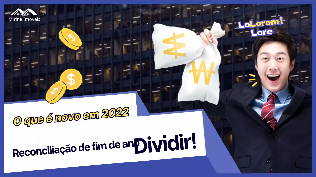 Miniatura azul do YouTube da reconciliação de fim de ano