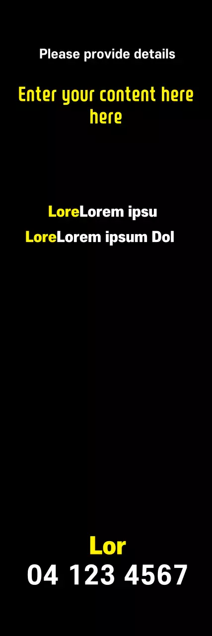 Banner de cartão de visita minimalista preto