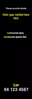 Banner de cartão de visita minimalista preto