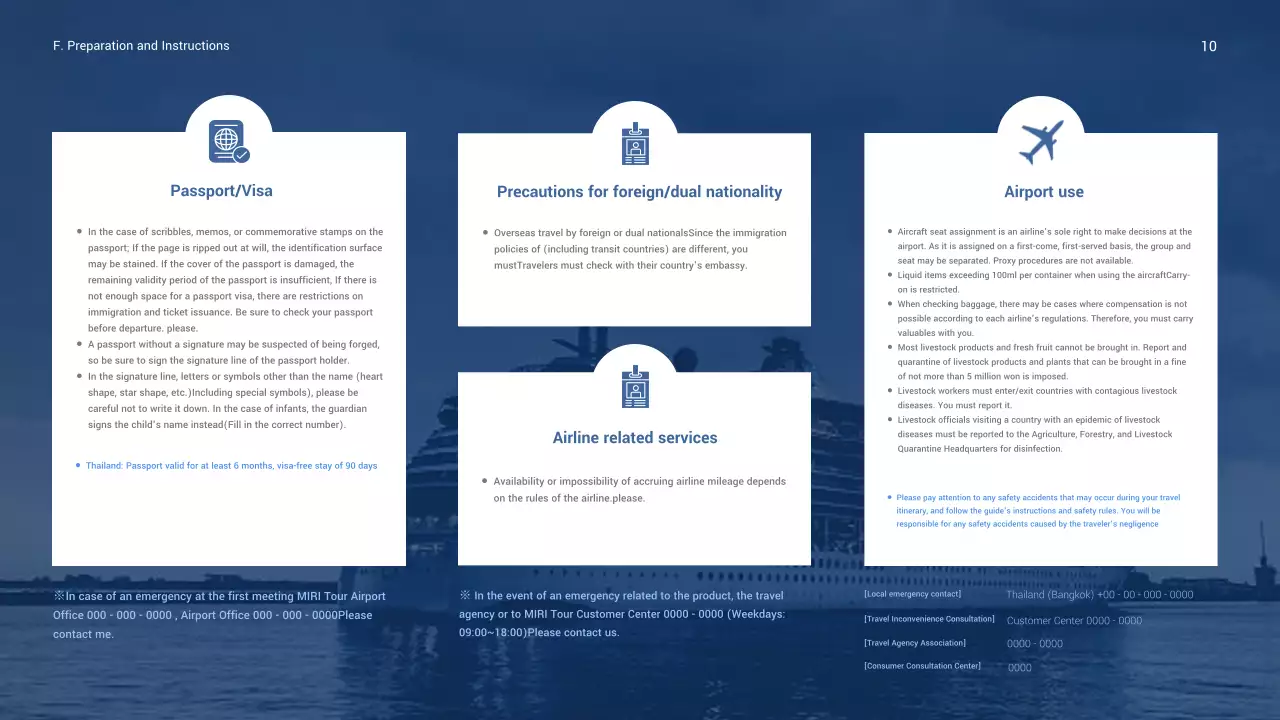 Blue Elegant Cruise Guide Presentation