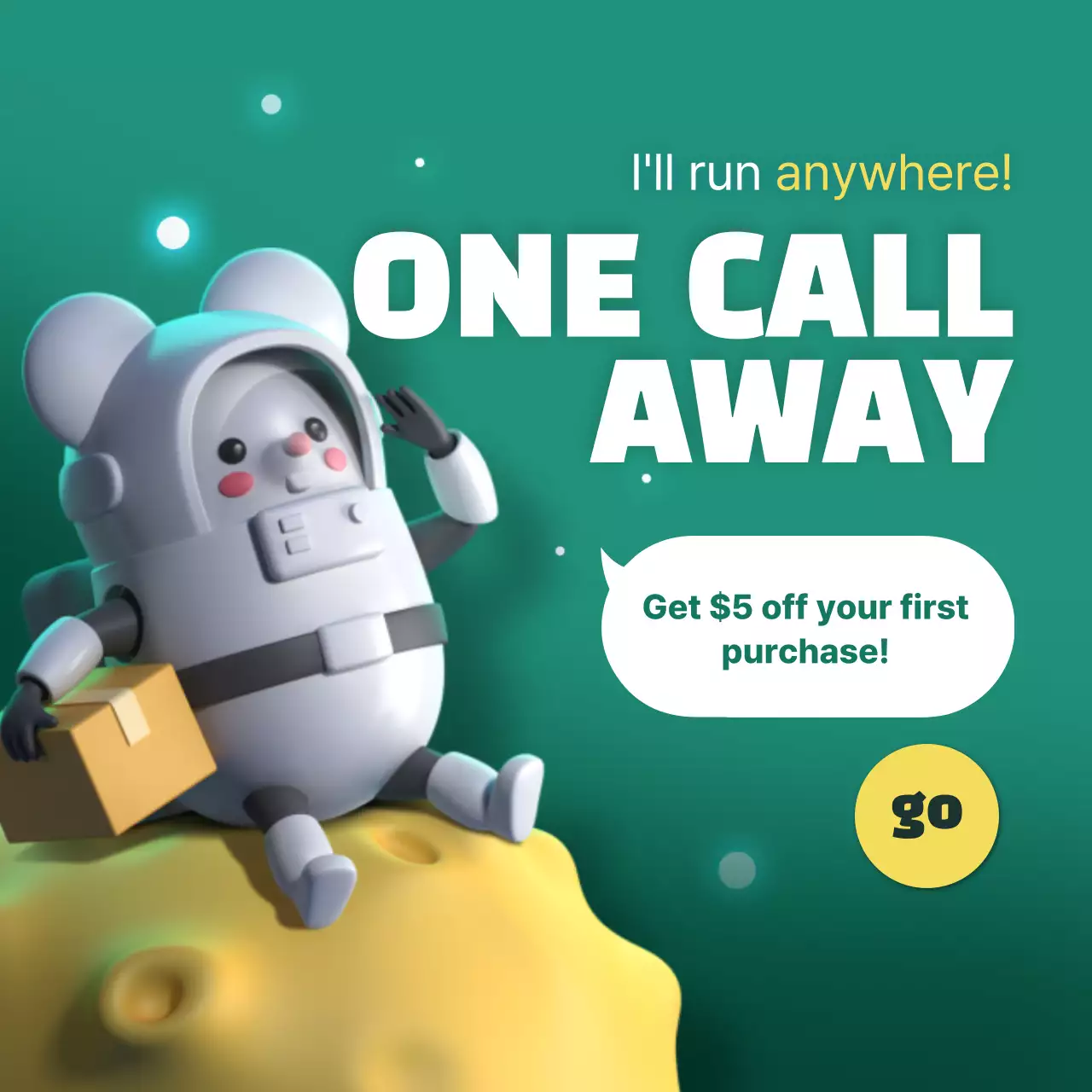 Blue Trendy Errand Promotion Instagram Post